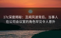17c深度揭秘：丑闻风波背后，当事人在公司会议室的角色罕见令人意外