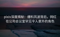 pixiv深度揭秘：爆料风波背后，网红在公司会议室罕见令人意外的角色