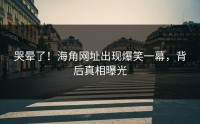 哭晕了！海角网址出现爆笑一幕，背后真相曝光