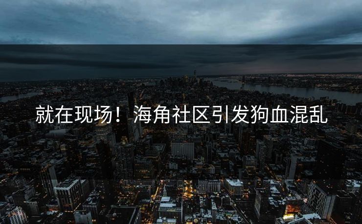 就在现场！海角社区引发狗血混乱