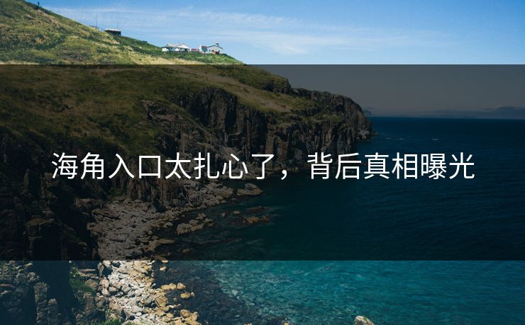 海角入口太扎心了，背后真相曝光
