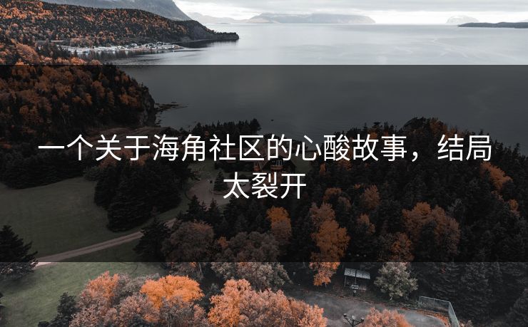 一个关于海角社区的心酸故事，结局太裂开