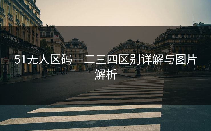 51无人区码一二三四区别详解与图片解析